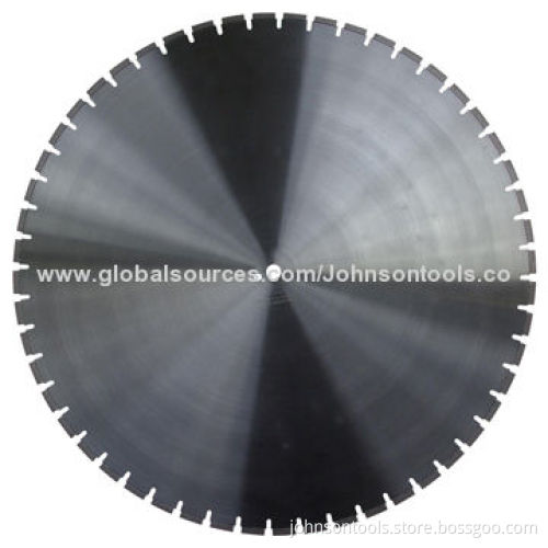 900mm wall saw blade, laser welded, for cutting kinds of concrete, with straight U slot